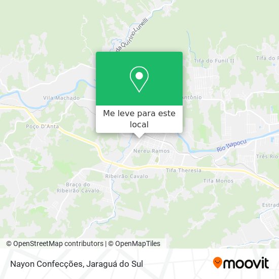 Nayon Confecções mapa
