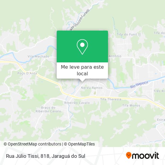 Rua Júlio Tissi, 818 mapa