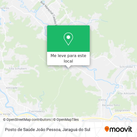 Posto de Saúde João Pessoa mapa