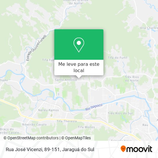 Rua José Vicenzi, 89-151 mapa