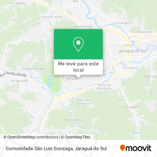 Comunidade São Luís Gonzaga mapa