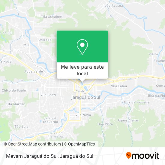 Mevam Jaraguá do Sul mapa