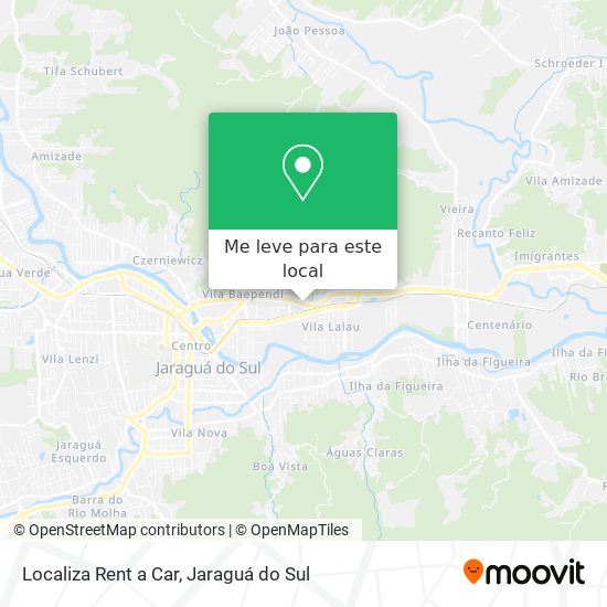 Localiza Rent a Car mapa