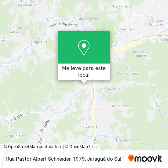 Rua Pastor Albert Schneider, 1979 mapa
