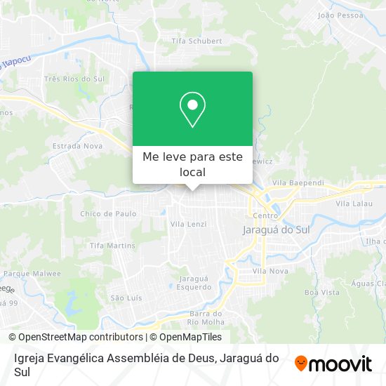 Igreja Evangélica Assembléia de Deus mapa