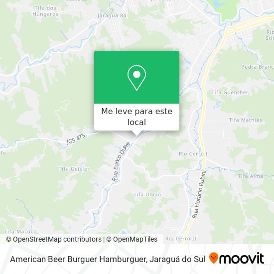 American Beer Burguer Hamburguer mapa