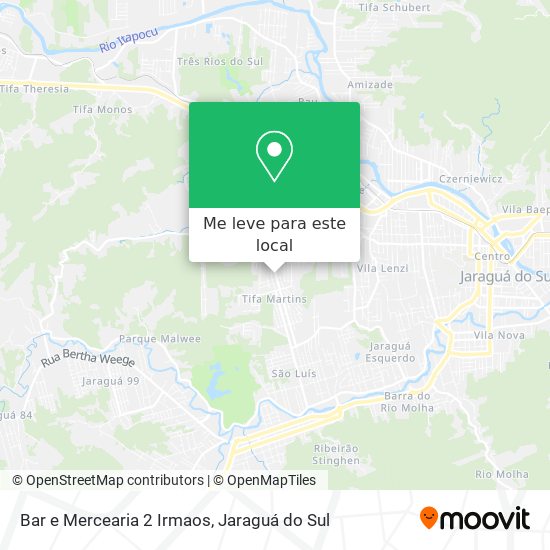 Bar e Mercearia 2 Irmaos mapa