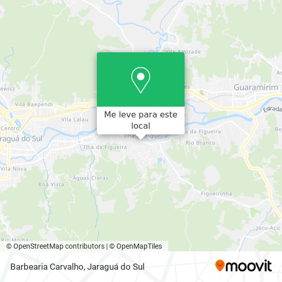 Barbearia Carvalho mapa