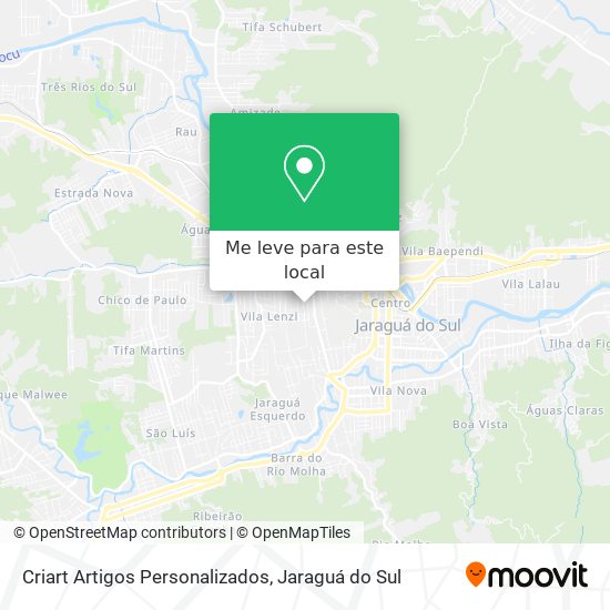 Criart Artigos Personalizados mapa