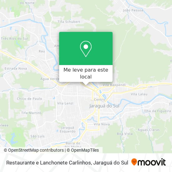 Restaurante e Lanchonete Carlinhos mapa