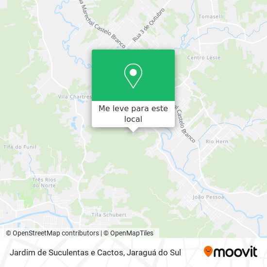 Jardim de Suculentas e Cactos mapa