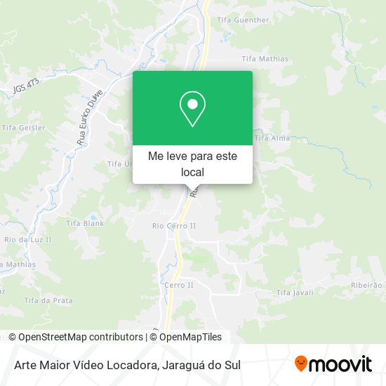 Arte Maior Vídeo Locadora mapa