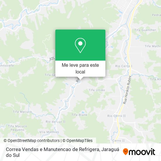 Correa Vendas e Manutencao de Refrigera mapa