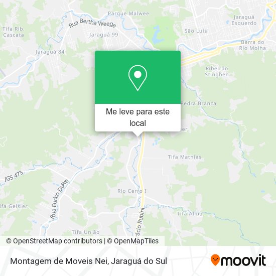 Montagem de Moveis Nei mapa