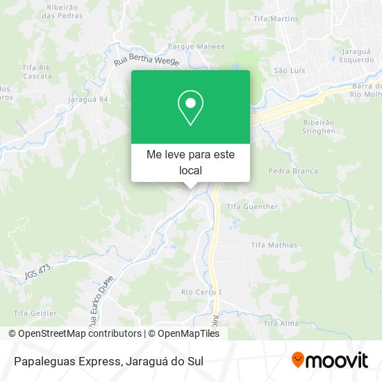 Papaleguas Express mapa