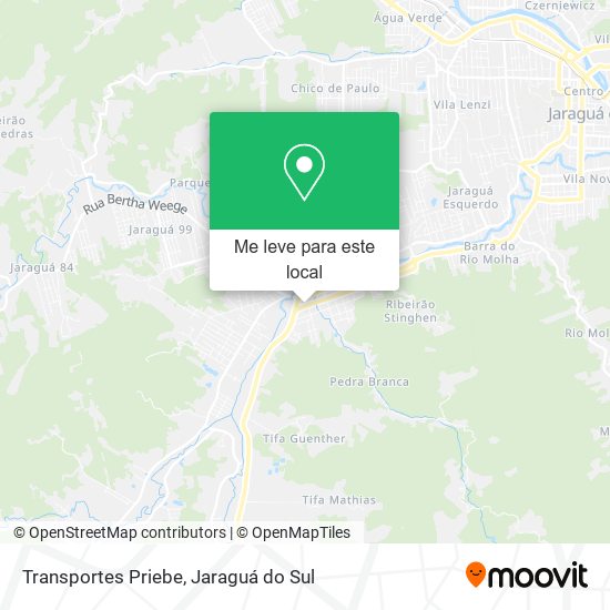 Transportes Priebe mapa