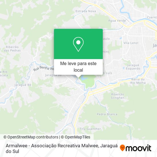 Armalwee - Associação Recreativa Malwee mapa