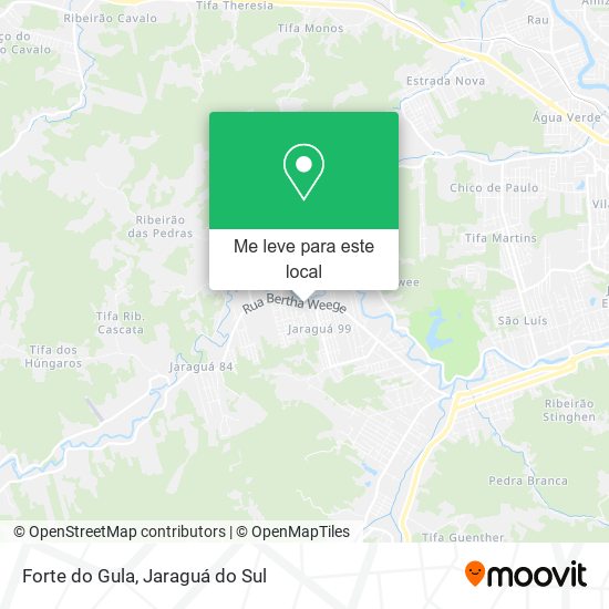 Forte do Gula mapa