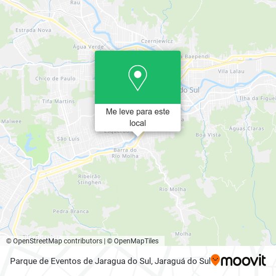 Parque de Eventos de Jaragua do Sul mapa