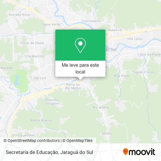 Secretaria de Educação mapa