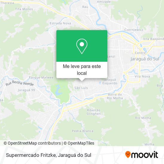 Supermercado Fritzke mapa