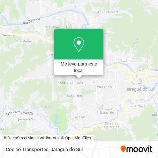 Coelho Transportes mapa