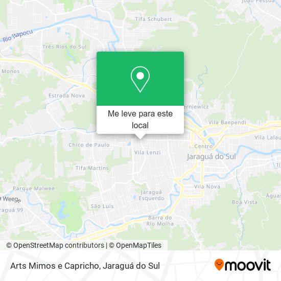 Arts Mimos e Capricho mapa