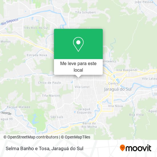 Selma Banho e Tosa mapa