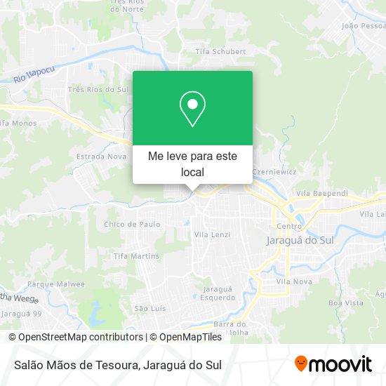 Salão Mãos de Tesoura mapa