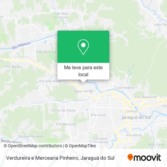 Verdureira e Mercearia Pinheiro mapa