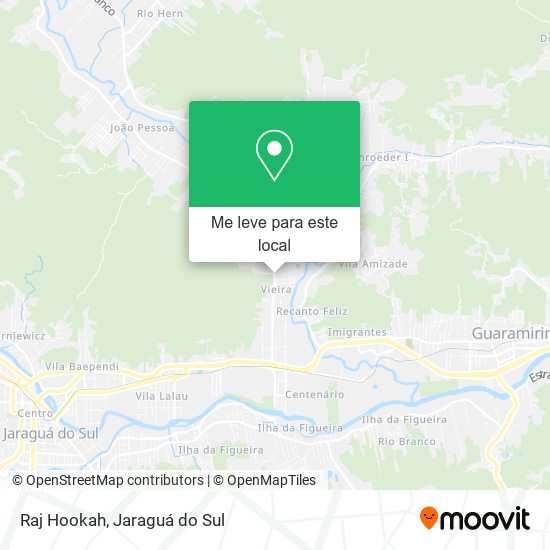 Raj Hookah mapa