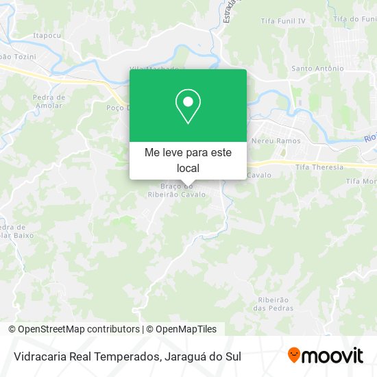 Vidracaria Real Temperados mapa