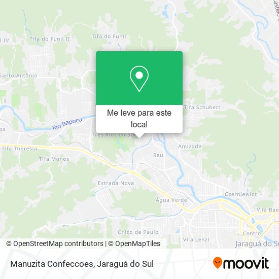 Manuzita Confeccoes mapa