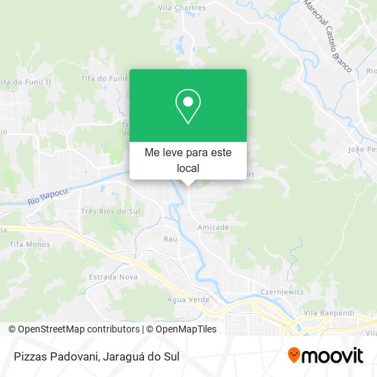 Pizzas Padovani mapa