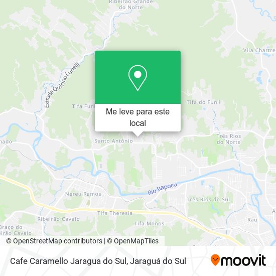 Cafe Caramello Jaragua do Sul mapa