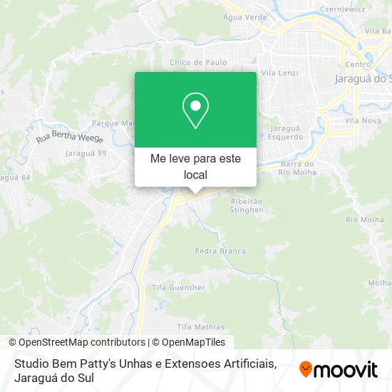 Studio Bem Patty's Unhas e Extensoes Artificiais mapa