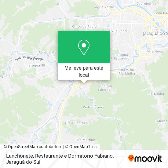 Lanchonete, Restaurante e Dormitorio Fabiano mapa