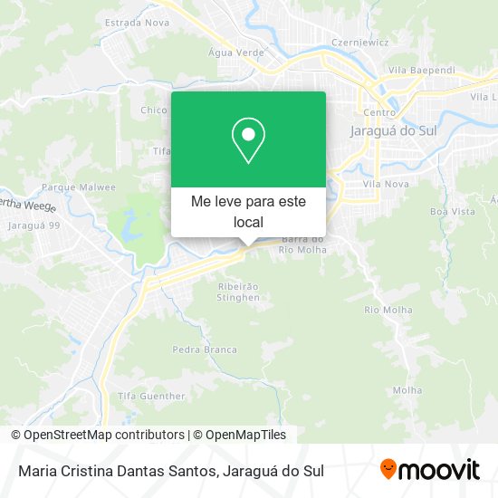 Maria Cristina Dantas Santos mapa