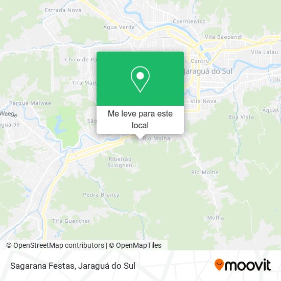 Sagarana Festas mapa