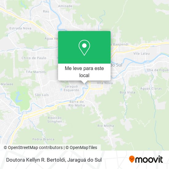 Doutora Kellyn R. Bertoldi mapa