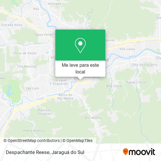 Despachante Reese mapa