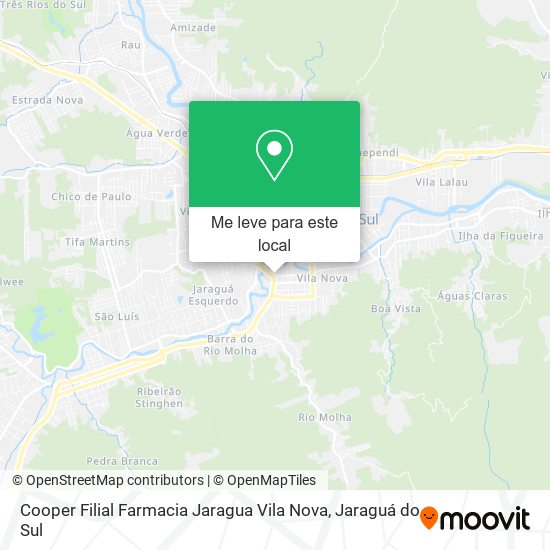 Cooper Filial Farmacia Jaragua Vila Nova mapa