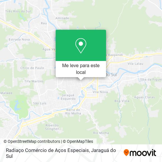 Radiaço Comércio de Aços Especiais mapa