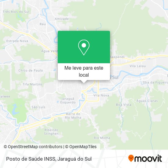 Posto de Saúde INSS mapa