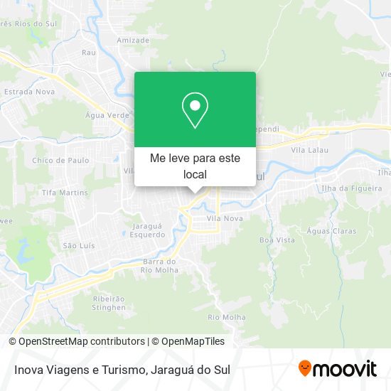 Inova Viagens e Turismo mapa