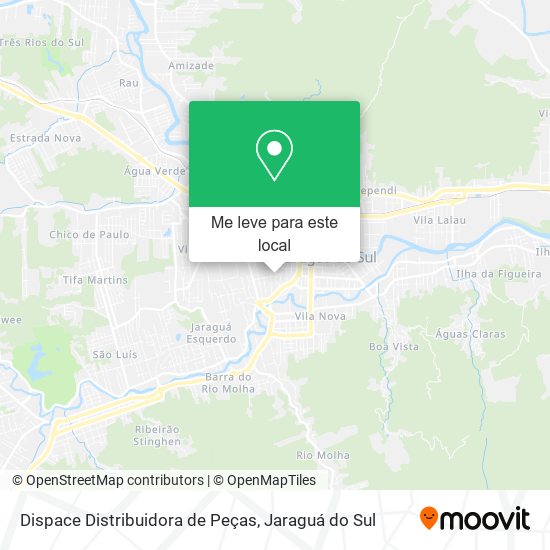 Dispace Distribuidora de Peças mapa