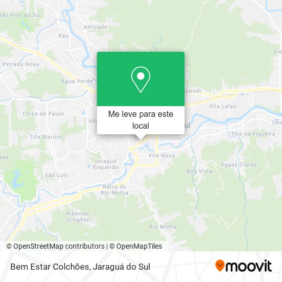 Bem Estar Colchões mapa