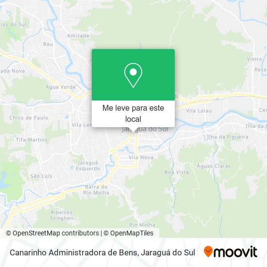 Canarinho Administradora de Bens mapa