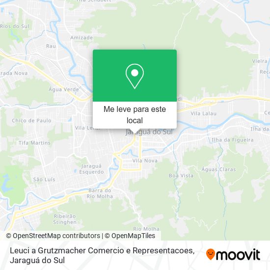 Leuci a Grutzmacher Comercio e Representacoes mapa