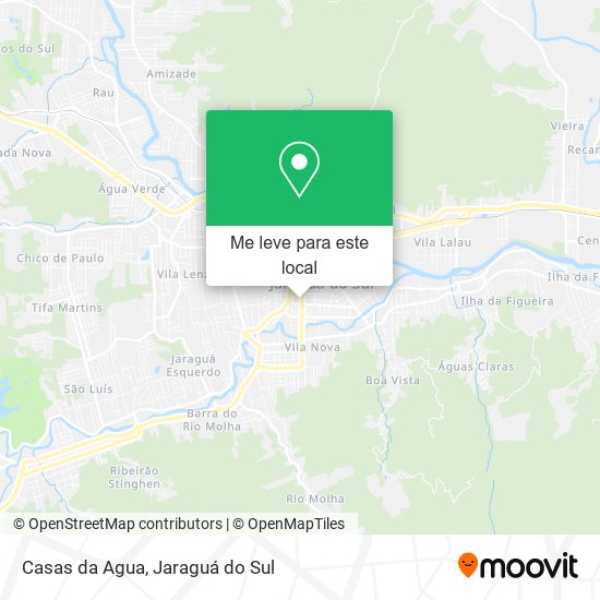 Casas da Agua mapa